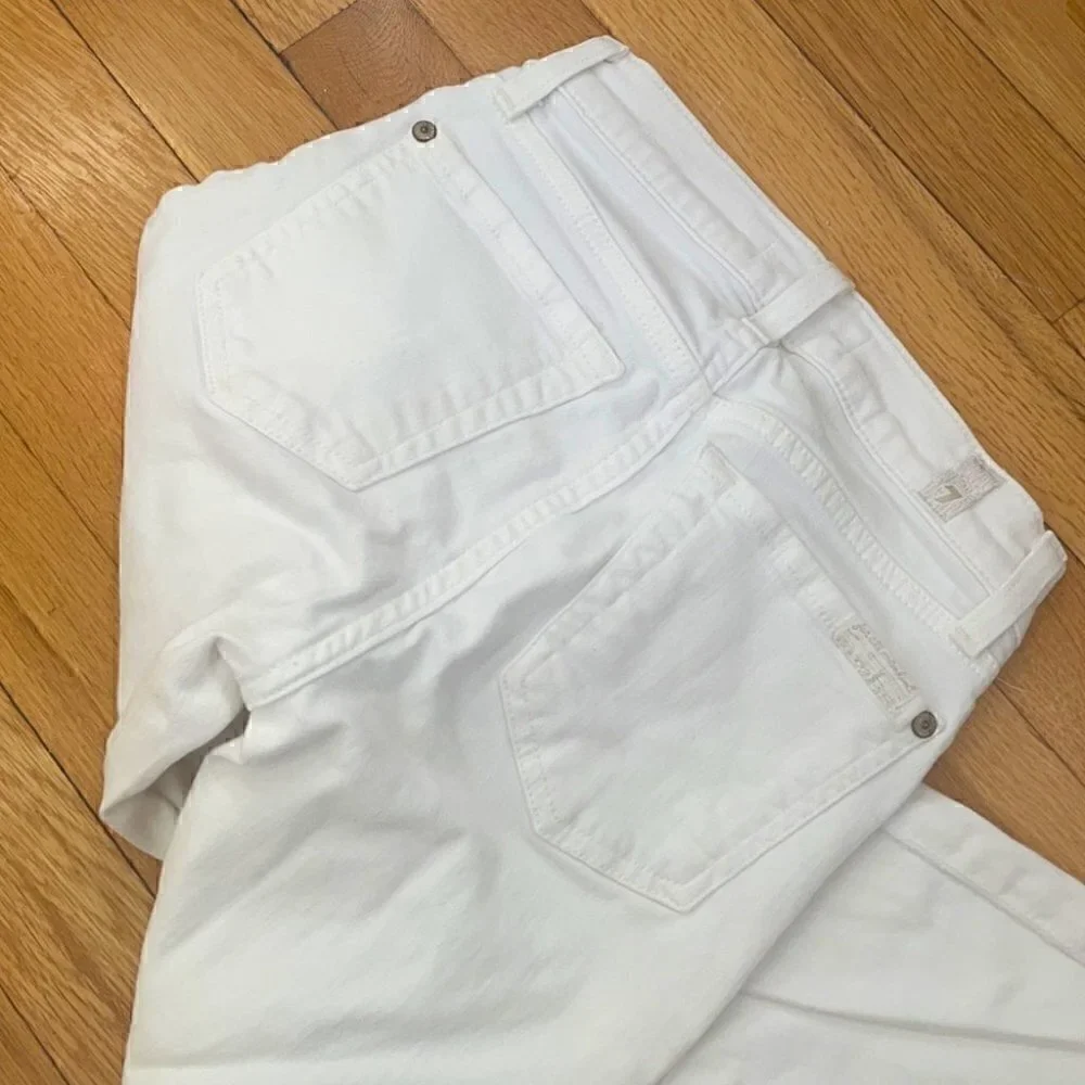 7 for all mankind Gwenevere Eyelet Trim Ankle Jeans - 23